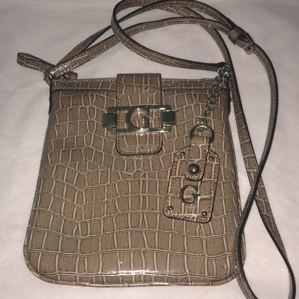 Guess Faux Crocodile Crossbody